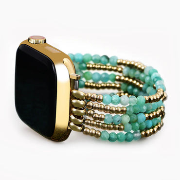 Apple Watch Stretch Strap Glowing Amazonite