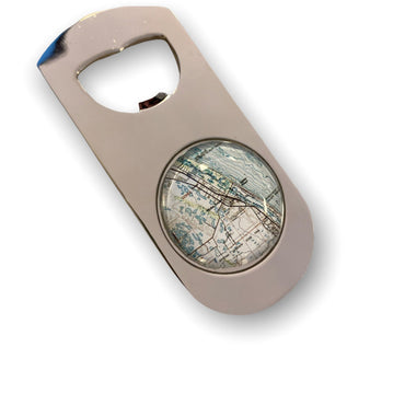 Vintage Map Bottle Opener