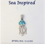 Sea Inspired Sterling Sliver Pendants