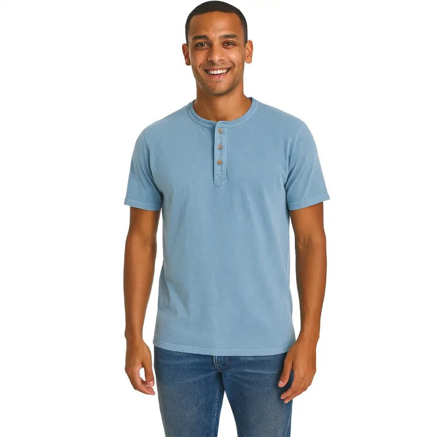 American Heritage - Henley - Light Blue