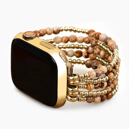 Apple Watch Stretch Strap Golden Earth Jasper