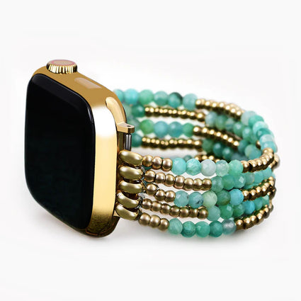 Apple Watch Stretch Strap Glowing Amazonite