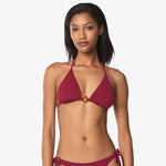 Helen Jon - Tortoise Ring String Top - Merlot
