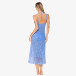 Helen Jon - Claudia Crochet Midi Dress - Peri Blue