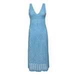 Helen Jon - Claudia Crochet Midi Dress - Peri Blue