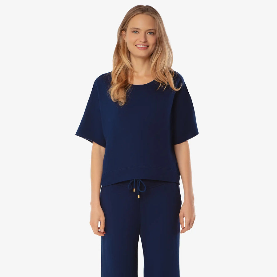 Helen Jon - Short Sleeve Pullover - Navy
