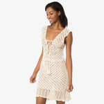 Helen Jon - Valentina Crochet Dress - Ivory Crochet