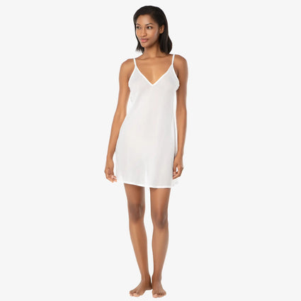 Helen Jon - V-Neck Slip Dress - White