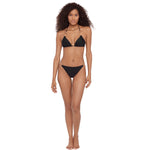 Steven Madden - Gold Double Ring Triangle Top - Raven Black