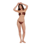 Steve Madden - Strap Side Bikini - Oak Brown