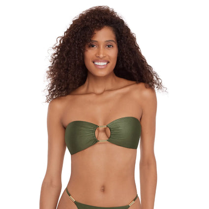 Steve Madden - Cutout Bandeau Gold Bead - Olive