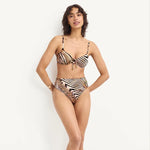 Vitamin A - Barcelona High Waist Bottom - Shell Stripe