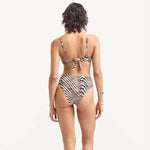 Vitamin A - Barcelona High Waist Bottom - Shell Stripe
