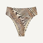 Vitamin A - Barcelona High Waist Bottom - Shell Stripe