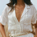 Vitamin A - Playa Pocket Blouse - White