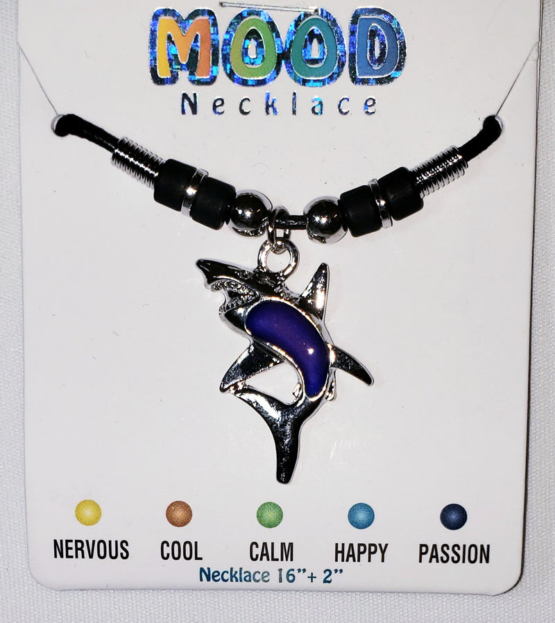 Shark tooth hot sale mood necklace