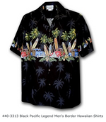 Aloha Mens Border & Single Panel Shirts - 444 440